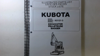 Kubota KX121-3 Parts  Manual Part #97899-10033