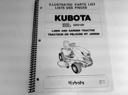 Kubota GR2100 Parts Manual Part #97898-41621