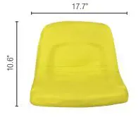Case IH #SEA-LG6YBEX Universal Pan Seat, Yellow