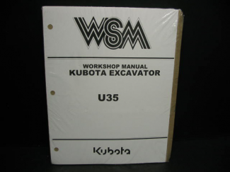 Kubota U35 Work Shop Manual Part #97899-60640