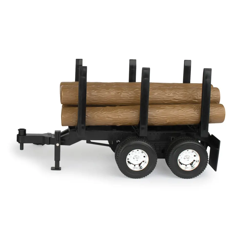 Image 3 for #ZFN46720 1:16 Peterbilt Model 367 Log Truck with Pup Trailer and Logs