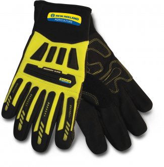 New Holland #BN6100M High Visibility Impact Gloves Medium Size, NH 