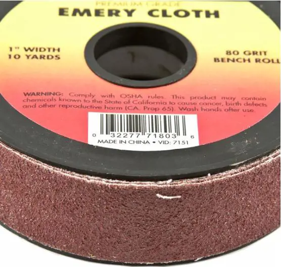 Image 4 for #F71803 Emery Cloth Bench Roll, 80 Grit