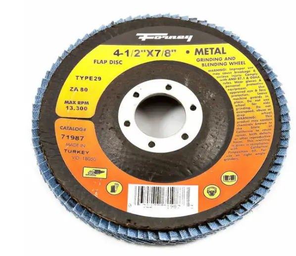 Image 1 for #F71987 Flap Disc, Type 29, 4-1/2" x 7/8", ZA80