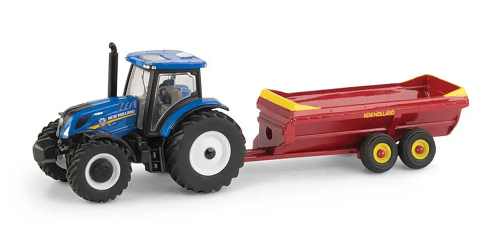 Image 2 for #ERT13951 1:64 New Holland T6 Tractor with V-Tank Spreader