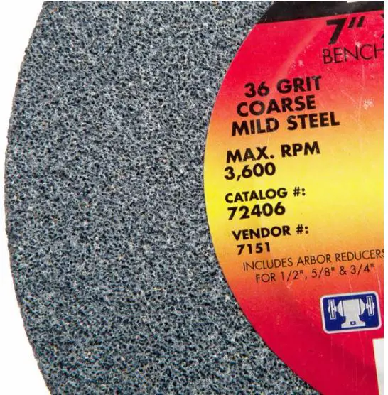Image 3 for #F72406 Bench Grinding Wheel, 7" x 1" x 1"