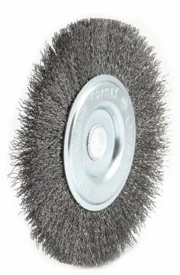 Image 2 for #F72745 Wire Wheel, Crimped, 6 in x .012 in x 1/2 in - 5/8 in Arbor