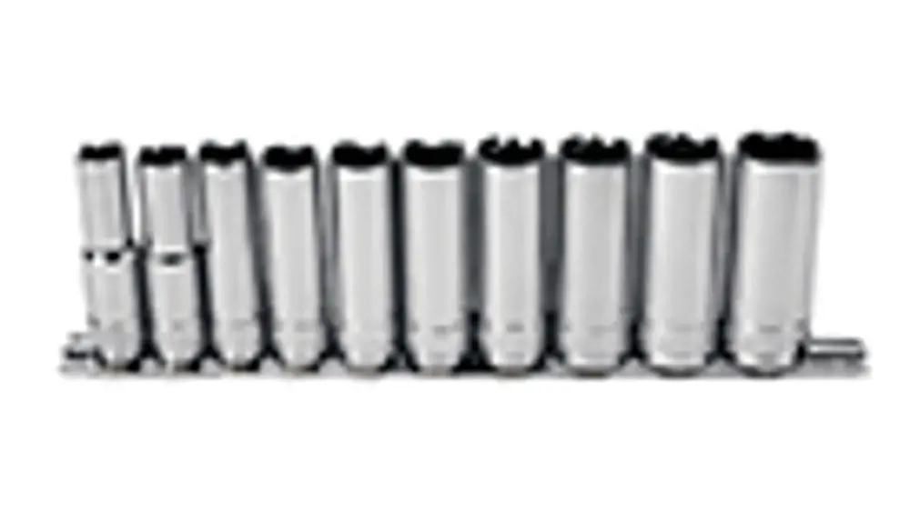 Image 2 for #SN22501 New Holland 3/8" Drive Deep 6 Point Socket Sets 10-Piece Socket Set(Metric)