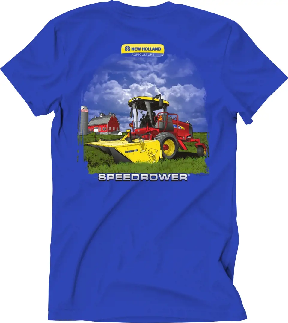 Image 3 for #NH34 New Holland Windrower T-Shirt