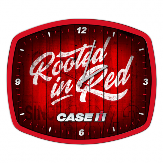 Choko #IH09-4525 Case IH Rooted In Red Wall Clock
