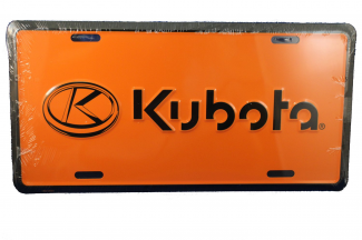 Kubota #2002228400001 Orange Kubota License Plate