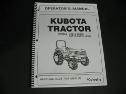 Kubota L3010 L3410 L3710 L4310 Tractor Operator Manual for sale online