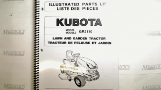 Kubota GR2110 Parts Manual Part #97898-41890