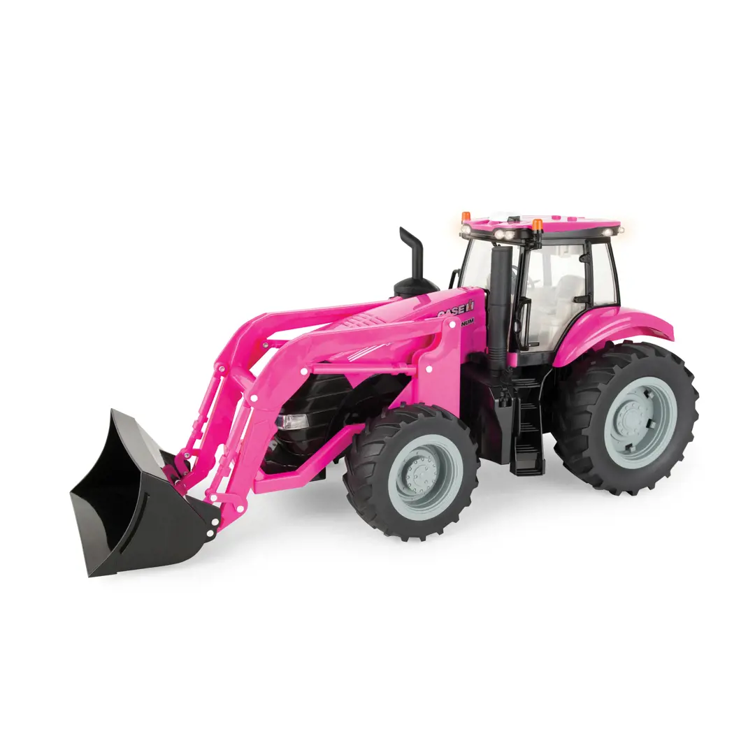 Image 1 for #ZFN47430 1:16 Case IH Magnum Pink Tractor w/ Loader - Big Farm Series