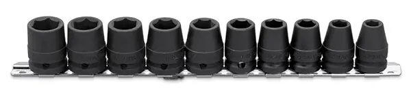 Image 1 for #SN31501 NEW HOLLAND 1/2" Drive Impact Sockets- 10-Piece Impact Socket Set