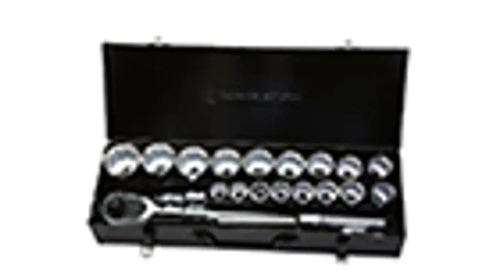 Image 2 for #SN40001 NEW HOLLAND 3/4" Drive 21-Piece Socket Set (In Metal Storage Box)
