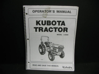 Kubota L4300 Owners Manual Part #TC030-19711