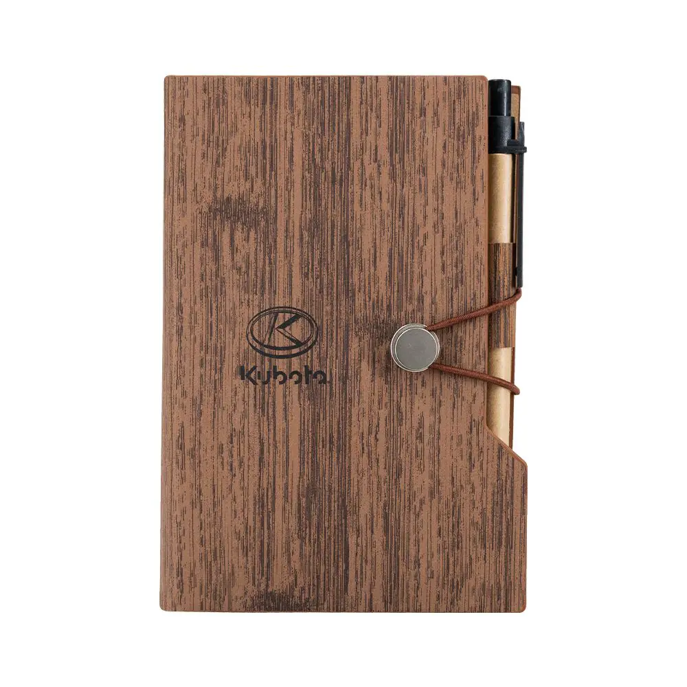 Image 1 for #KT19A-A457 Kubota Woodgrain Notebook w/ Sticky Notes