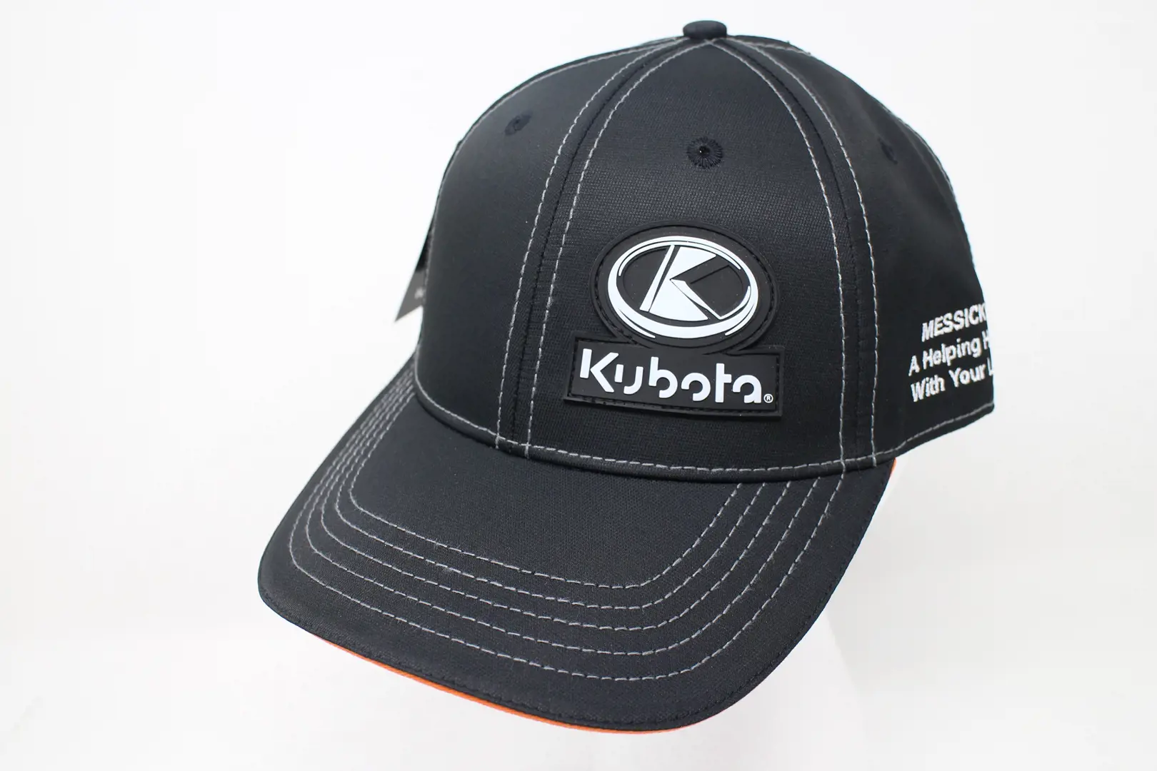 Image 1 for #KT19A-H434 Kubota / Messicks Black Cap w/ PVC Logo