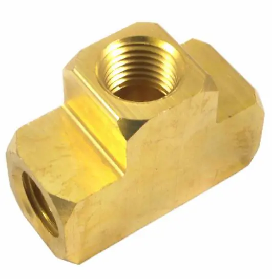 Image 1 for #F75363 Brass Tee, 1/4" NPT