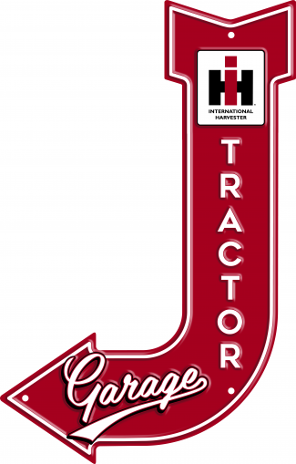 Collector Signs #1910 IH Tractor Garage Arrow Sign