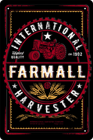 Collector Signs #1909 IH Farmall 12"x18" Sign