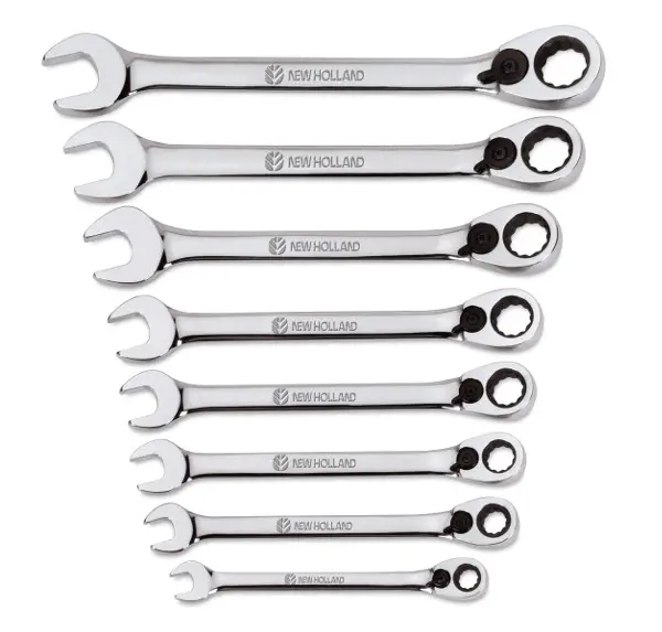 Image 1 for #SN70001 New Holland Ratcheting Box Combination Wrench Sets Size SAE