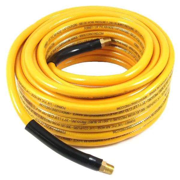 Image 1 for #F75415 Yellow PVC Air Hose, 3/8" x 100'