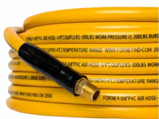 Image 2 for #F75415 Yellow PVC Air Hose, 3/8" x 100'