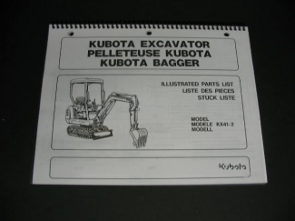 Kubota KX41-2 Parts Manual Part #RB208-81294