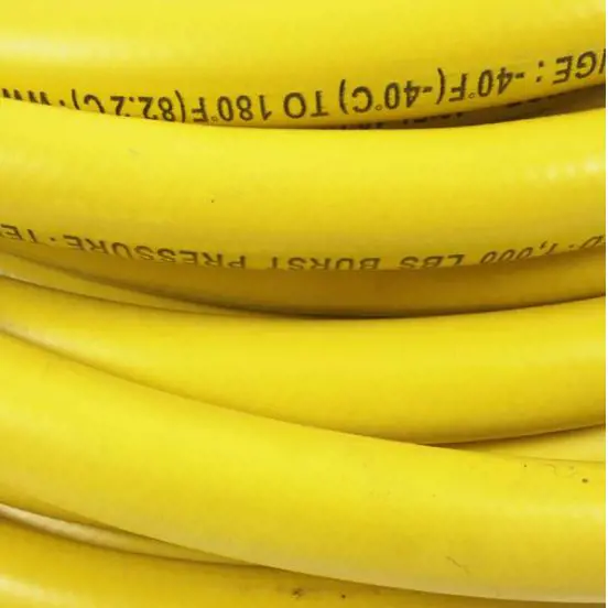 Image 2 for #F75438 Air Hose, Yellow Rubber, 3/8" x 50'