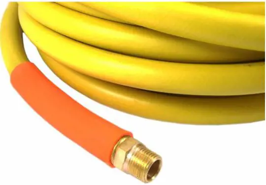 Image 3 for #F75438 Air Hose, Yellow Rubber, 3/8" x 50'