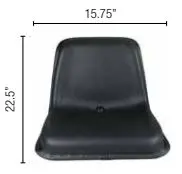 Case IH #SEA-11NBEX Universal Narrow Seat, Black