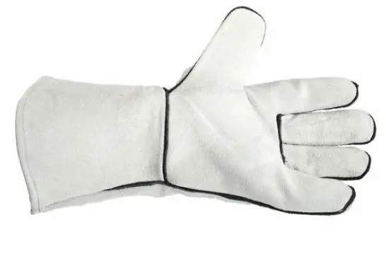 Image 4 for #F53429 Gray Leather Welding Gloves (Men's XL)
