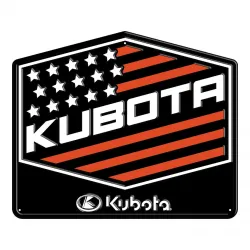 Kubota #KBT273 14"X11.5" Metal Kubota Sign