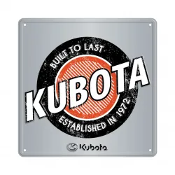 Kubota #KBT272 12"X12" Kubota Embossed Metal Sign