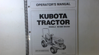 Kubota  BX1860 BX2360 Operators Manual Part #K2681-71213