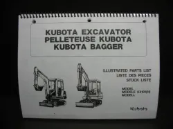 Kubota KX101 (H) Parts  Manual Part #68658-81294