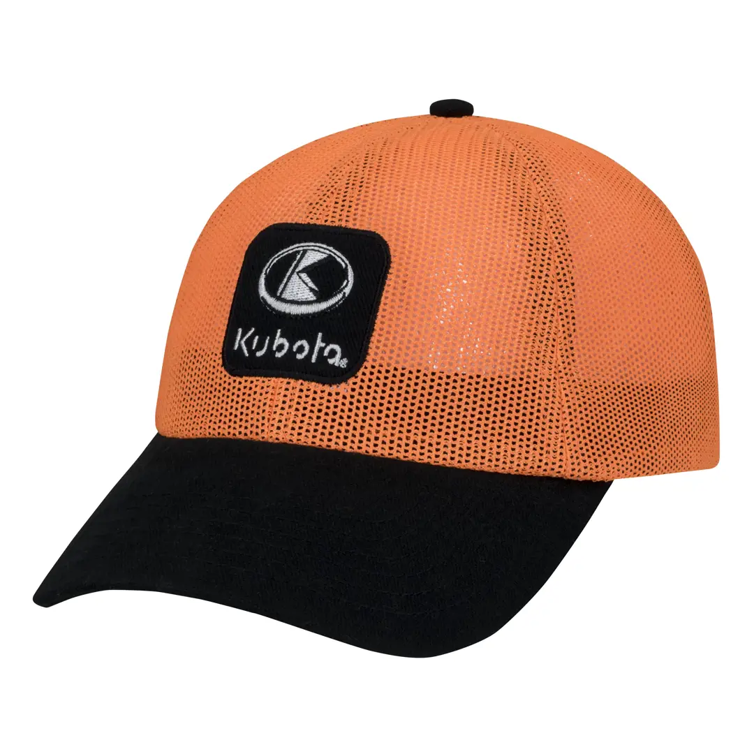 Image 1 for #KT18A-H162 Kubota Orange All Mesh Cap