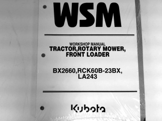 Kubota #9Y121-01060 BX2660 Shop Manual
