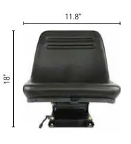 Image 1 for #SEA-12USSBEX Black Universal Suspension Seat
