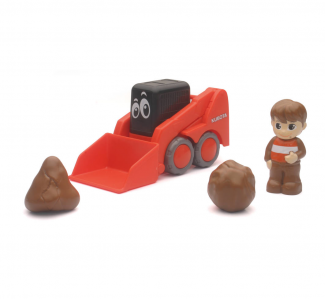 Kubota #77700-10781 Kubota My Lil' Orange SSV Skid Steer w/ Figure & Boulders Set