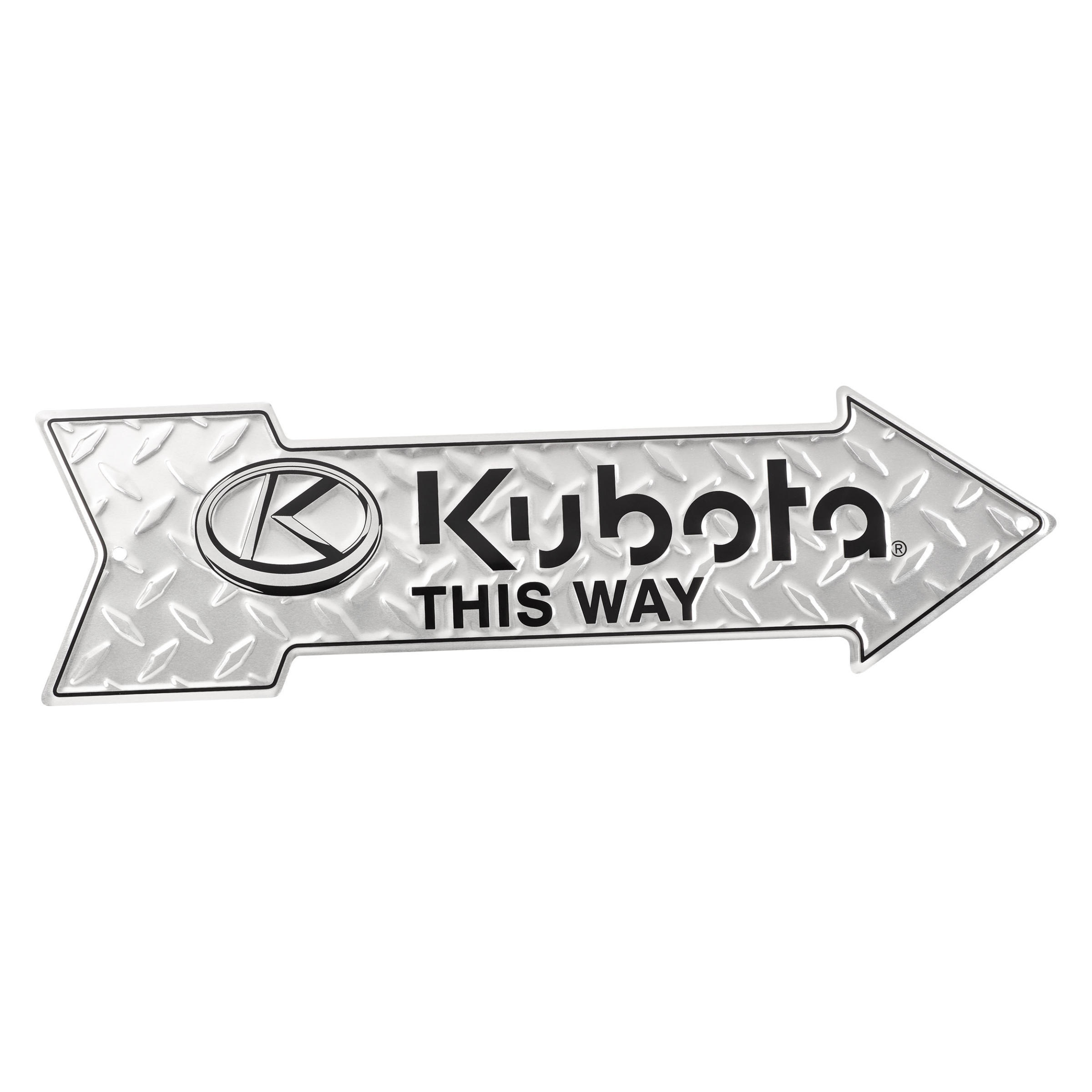 Kubota #2003209600001 Kubota Diamond Aluminum Arrow Sign