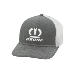 Krone #KRN22A-H6 Krone Grey/White Trucker Cap