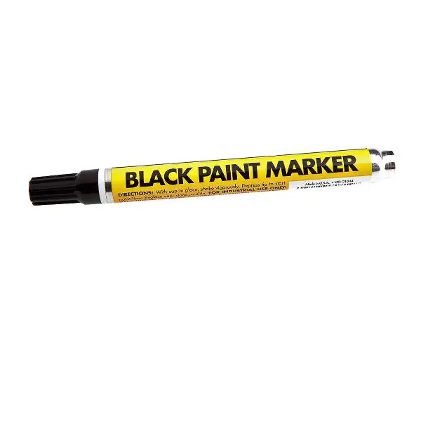 Image 1 for #F70819 Black Paint Marker