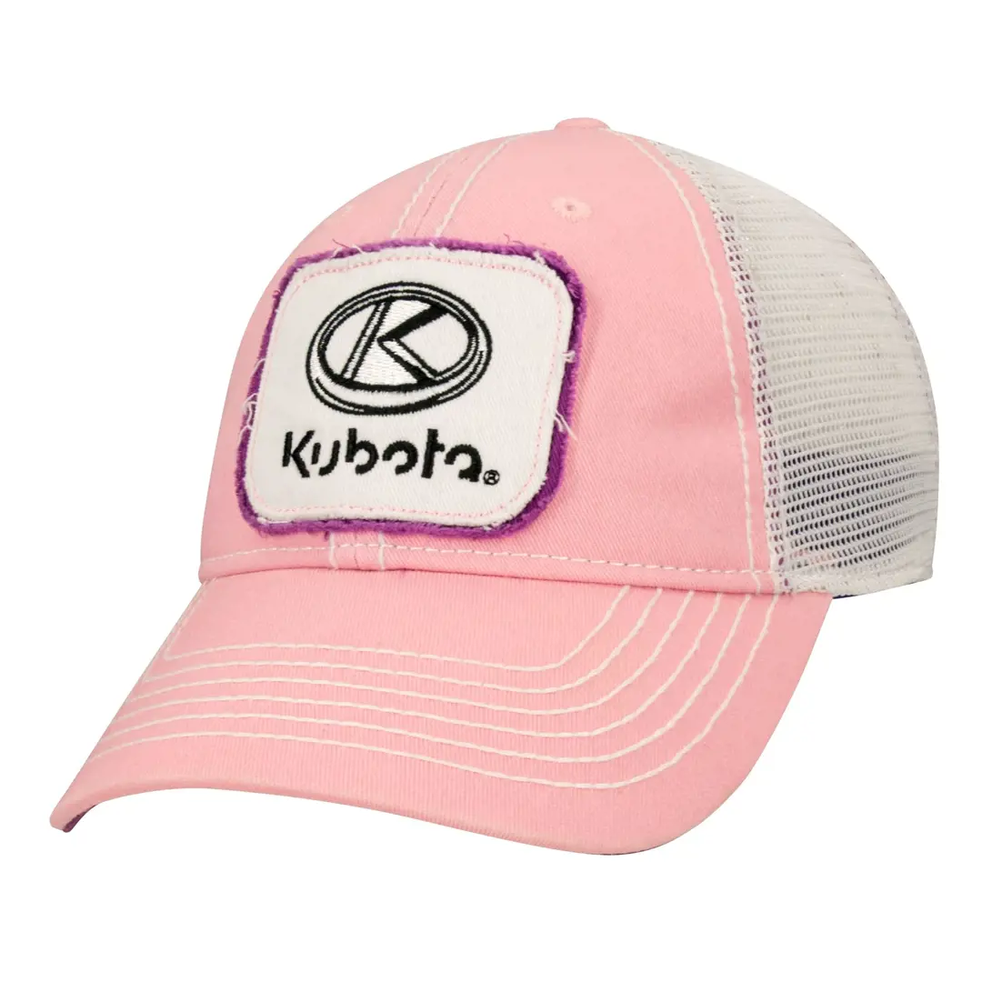 Image 1 for #KT17A-H29 Kubota Women's Pink Mesh Cap