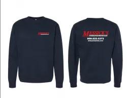 Messicks Apparel #SS3000NB Messick's Navy Blue Crewneck Sweatshirt