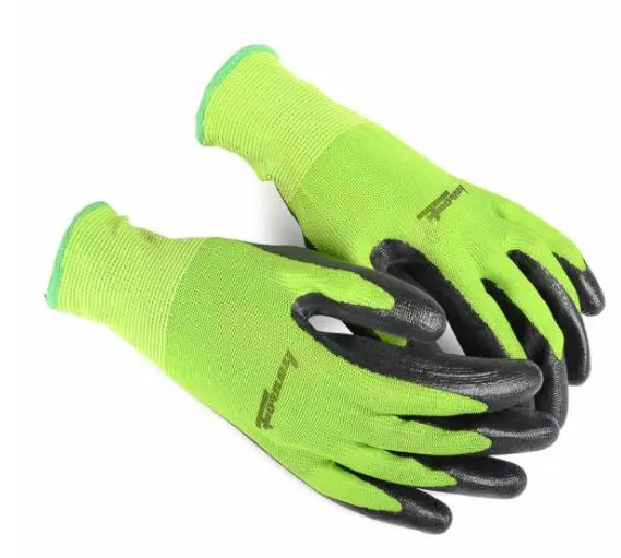 Image 1 for #F53223 Premium Nitrile Coated String Knit Gloves (Size L)