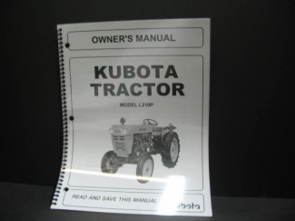 Kubota #31210-19713 L200/L210 Owners Manual 