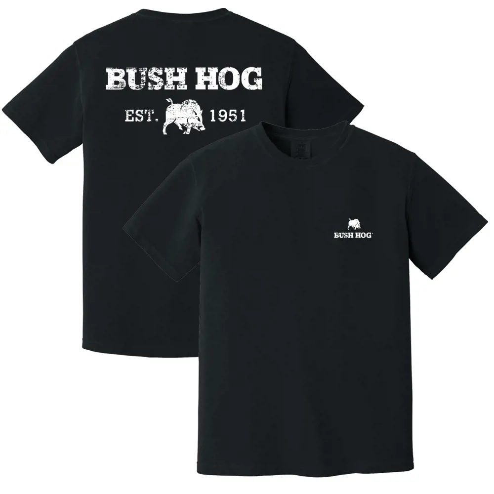 Image 1 for #19VBH1290 Bush Hog Vintage Black T-Shirt